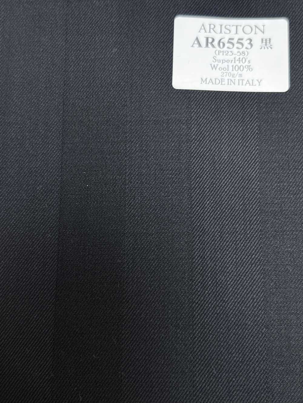 AR6553 ARISTON Super140's đen kẻ sọc[Vải] Hosoi Shoji Co., Ltd.