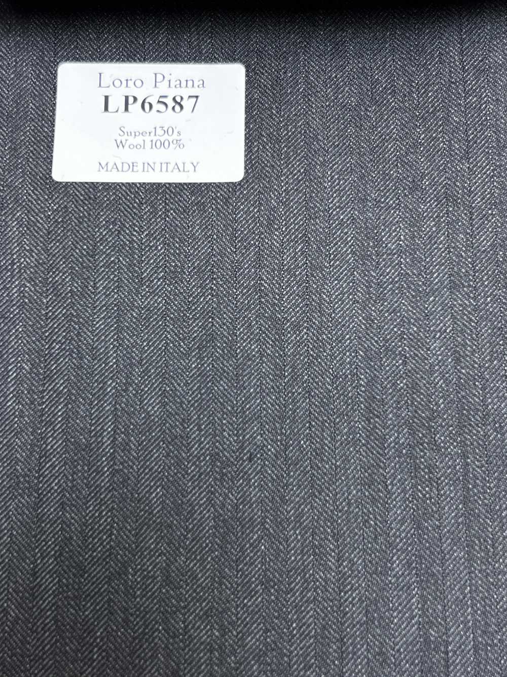 LP6587 Loro Piana Super130's xám dệt xương cá[Vải] Hosoi Shoji Co., Ltd.