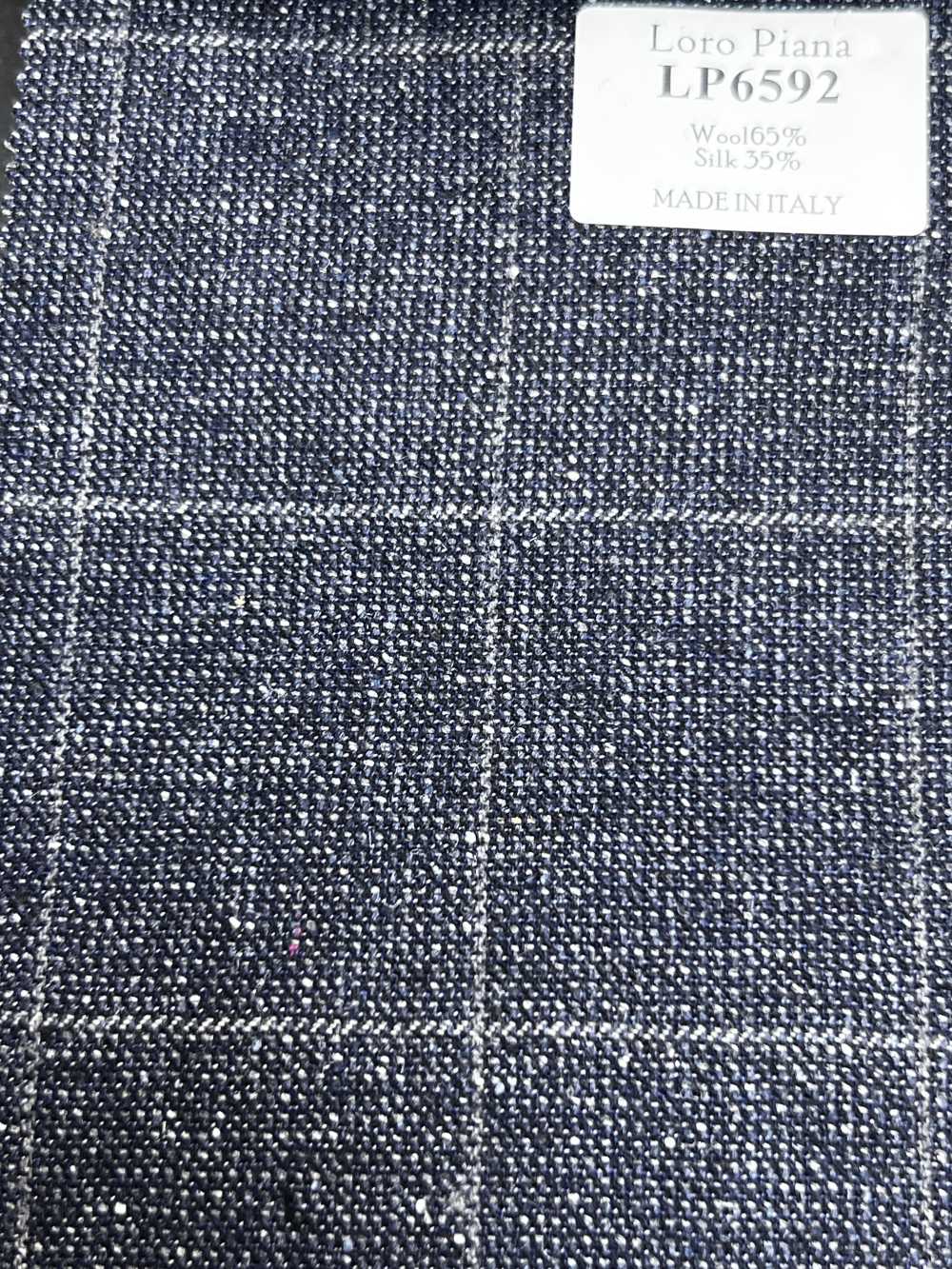 LP6592 Loro Piana xanh navy kẻ caro[Vải] Hosoi Shoji Co., Ltd.