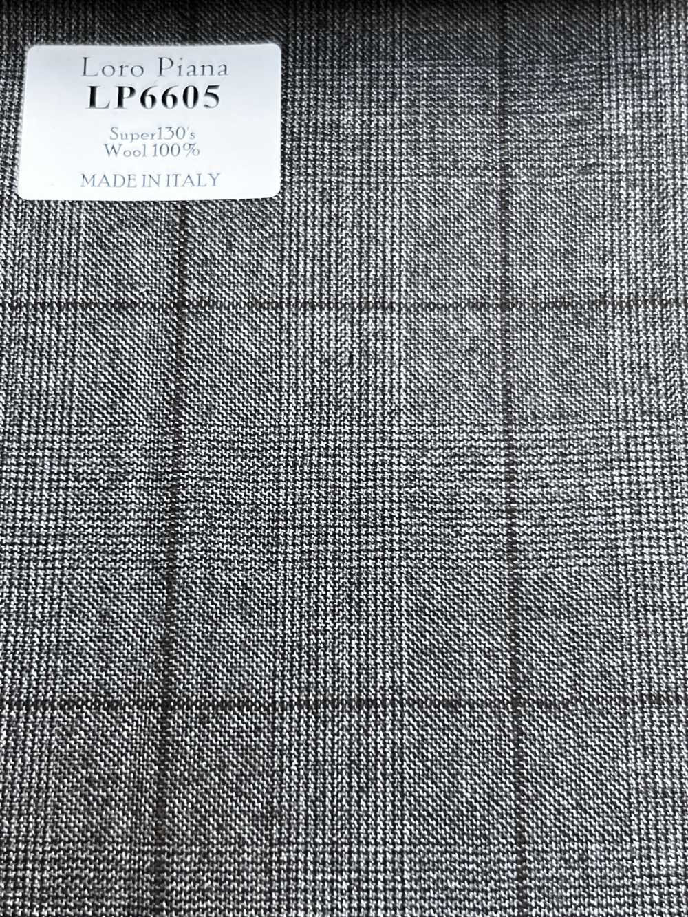 LP6605 Loro Piana Super130's nâu kẻ caro[Vải] Hosoi Shoji Co., Ltd.