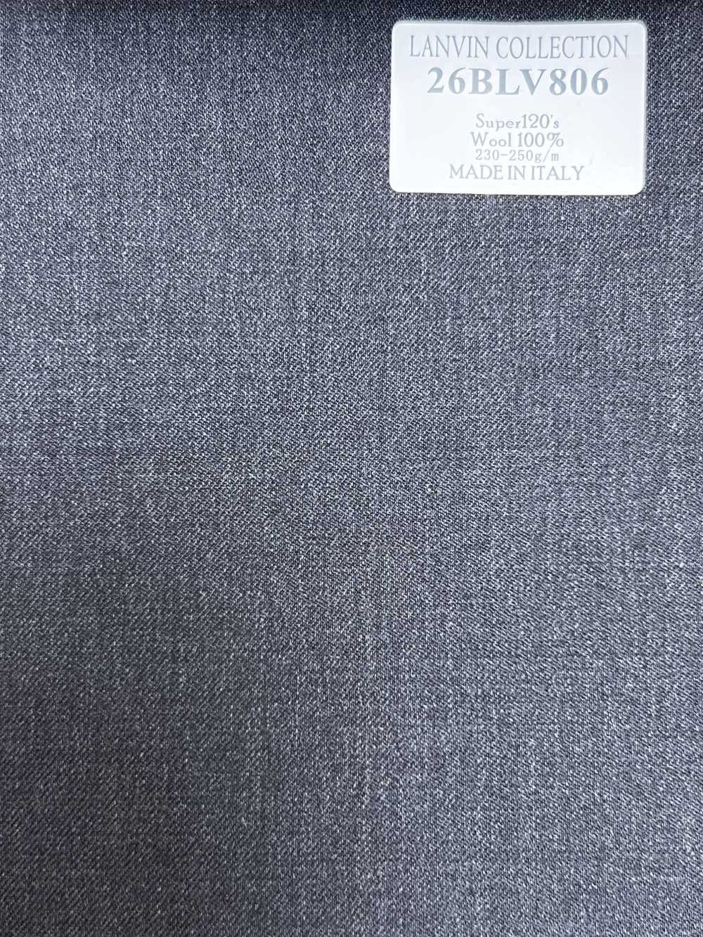 26BLV806 LANVIN COLLECTION Super120's màu xám, vải trơn không hoạ tiết[Vải] Hosoi Shoji Co., Ltd.