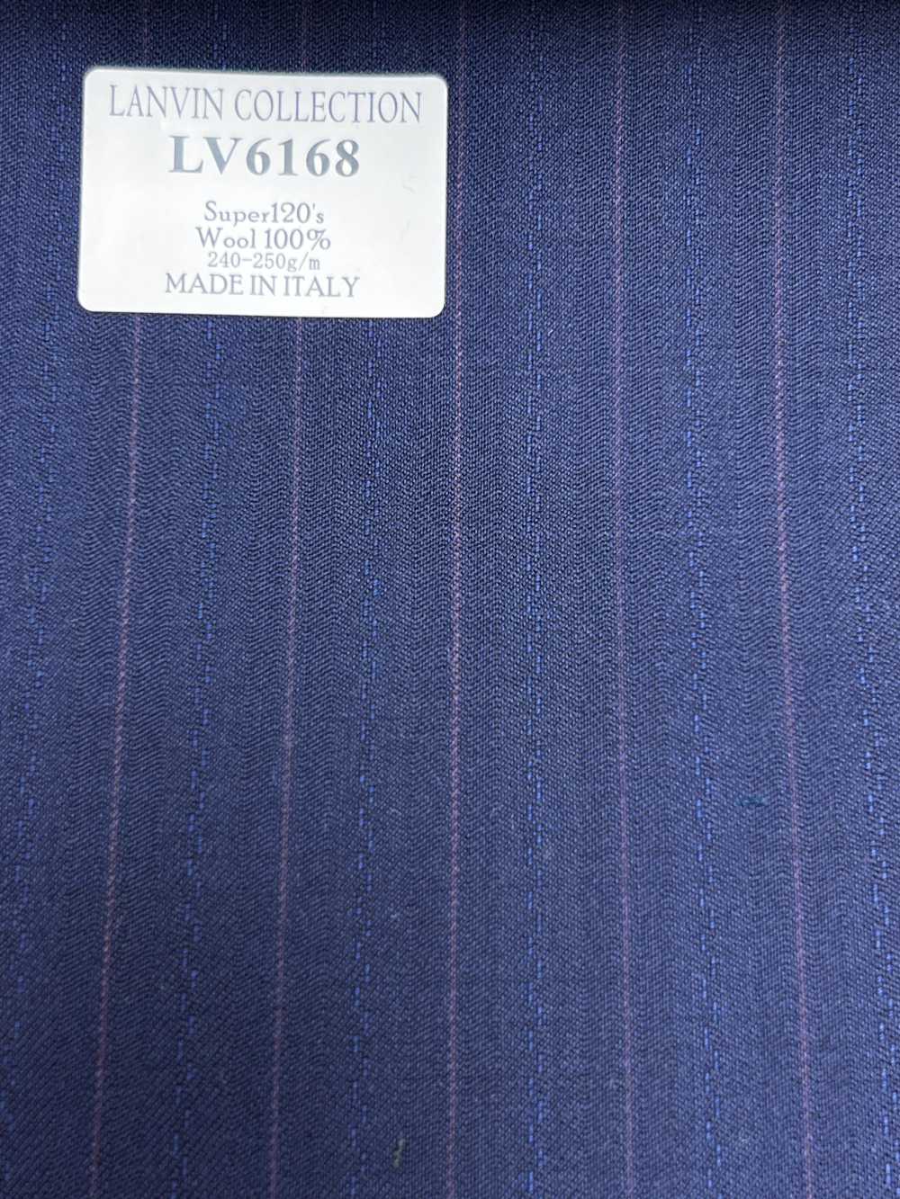 LV6168 LANVIN COLLECTION Super120's xanh navy kẻ sọc[Vải] Hosoi Shoji Co., Ltd.