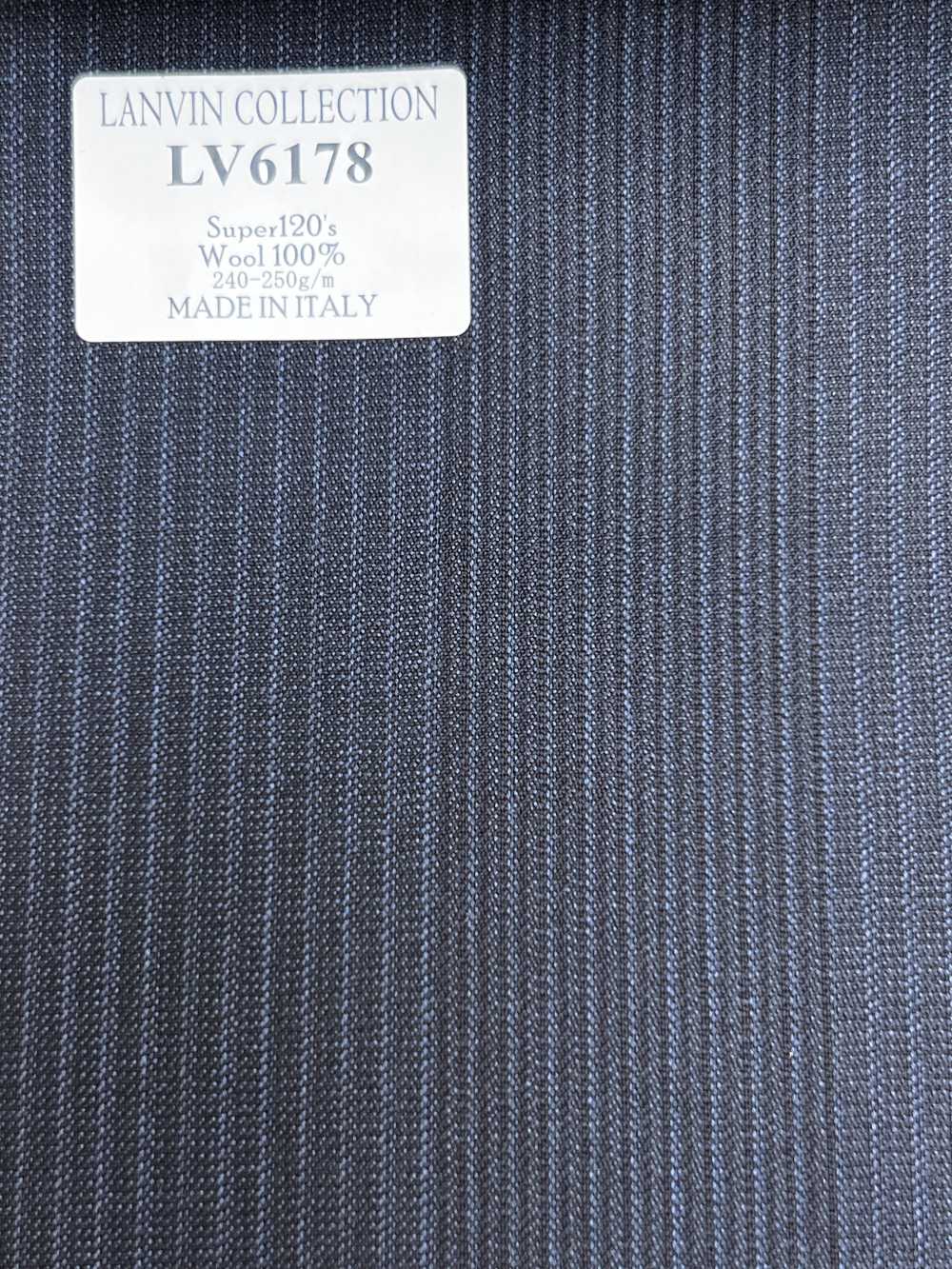 LV6178 LANVIN COLLECTION Super120's xanh navy kẻ sọc[Vải] Hosoi Shoji Co., Ltd.