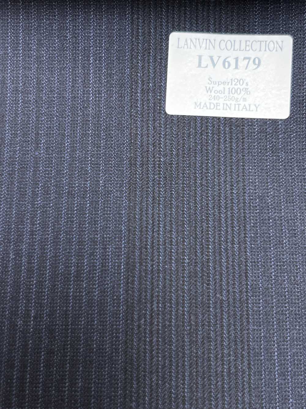 LV6179 LANVIN COLLECTION Super120's xanh navy đậm kẻ sọc[Vải] Hosoi Shoji Co., Ltd.