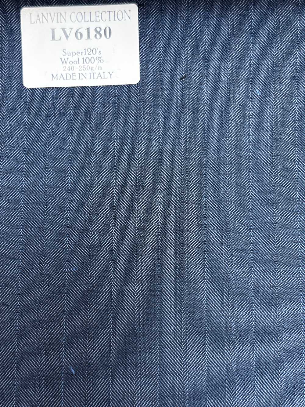 LV6180 LANVIN COLLECTION Super120's kẻ sọc xanh dương[Vải] Hosoi Shoji Co., Ltd.