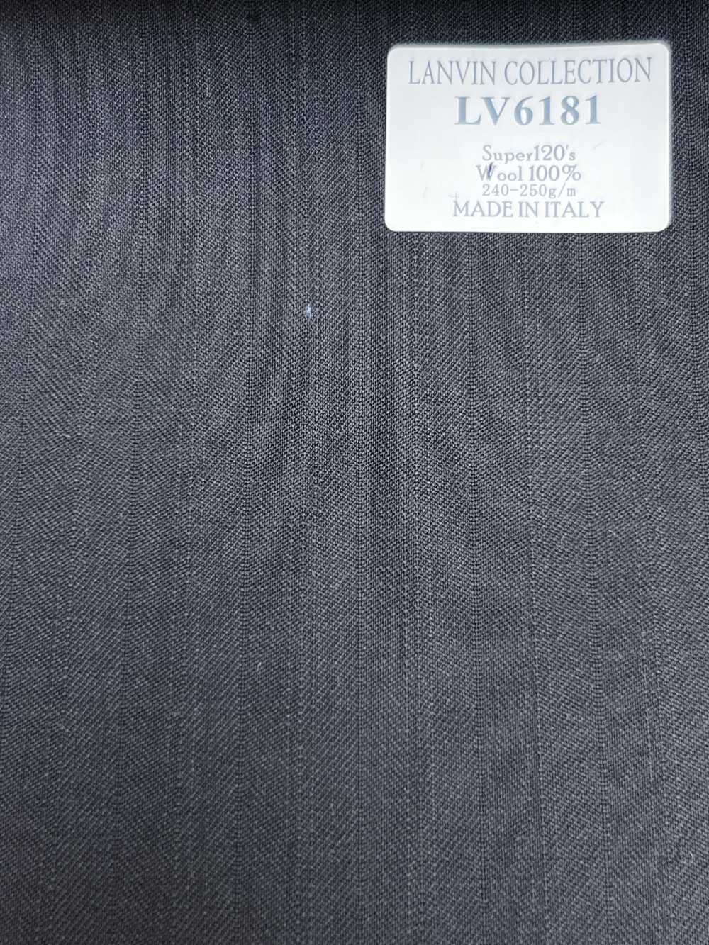 LV6181 LANVIN COLLECTION Super120's đen kẻ sọc[Vải] Hosoi Shoji Co., Ltd.