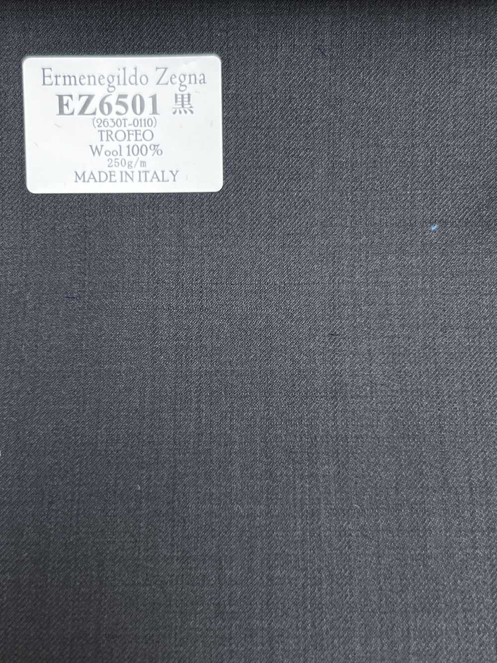 EZ6501 Ermenegildo Zegna TROFEO đen vải trơn không hoạ tiết[Vải] Hosoi Shoji Co., Ltd.