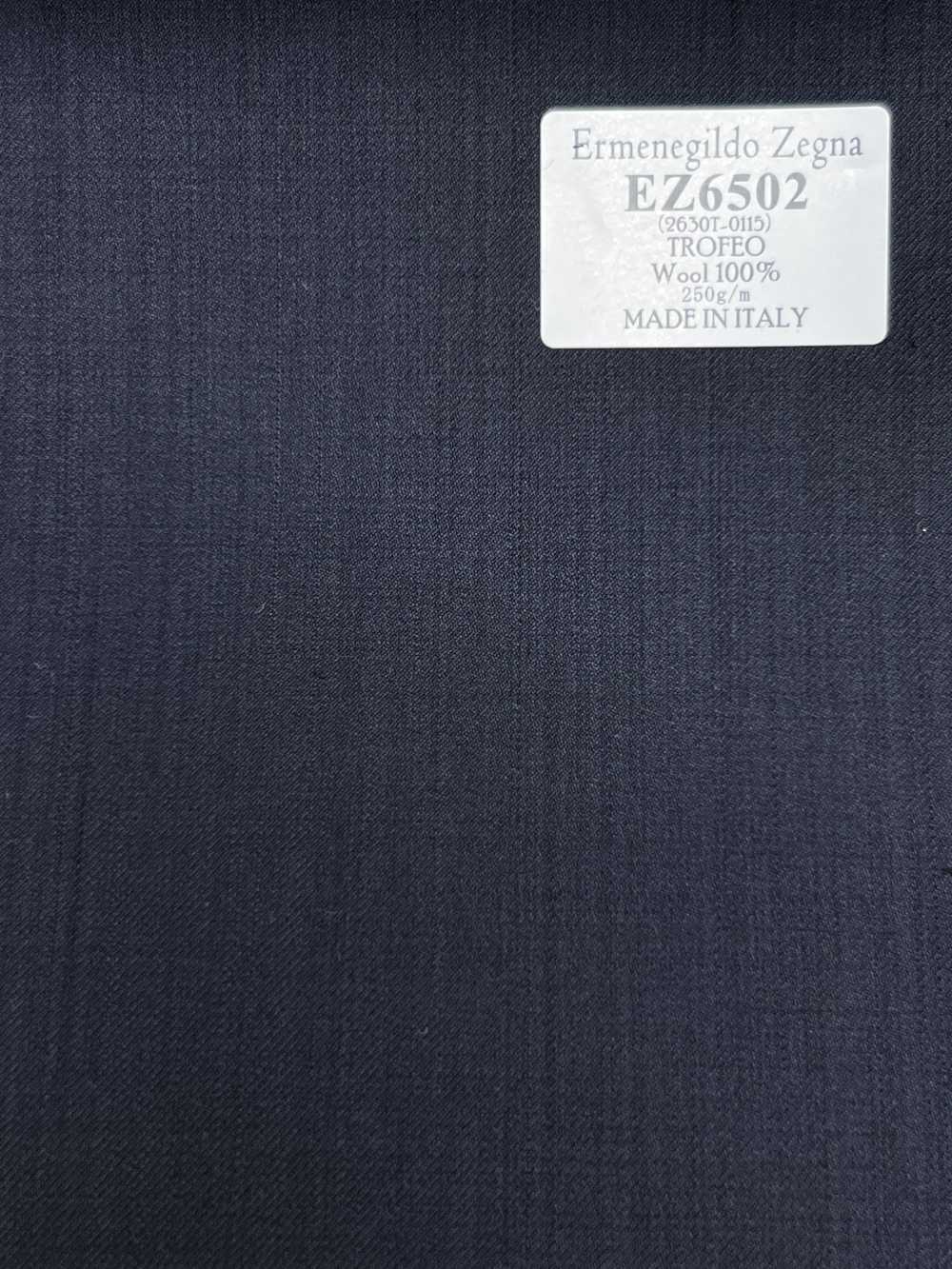 EZ6502 Ermenegildo Zegna TROFEO xanh đen đậm, vải trơn không hoạ tiết[Vải] Hosoi Shoji Co., Ltd.