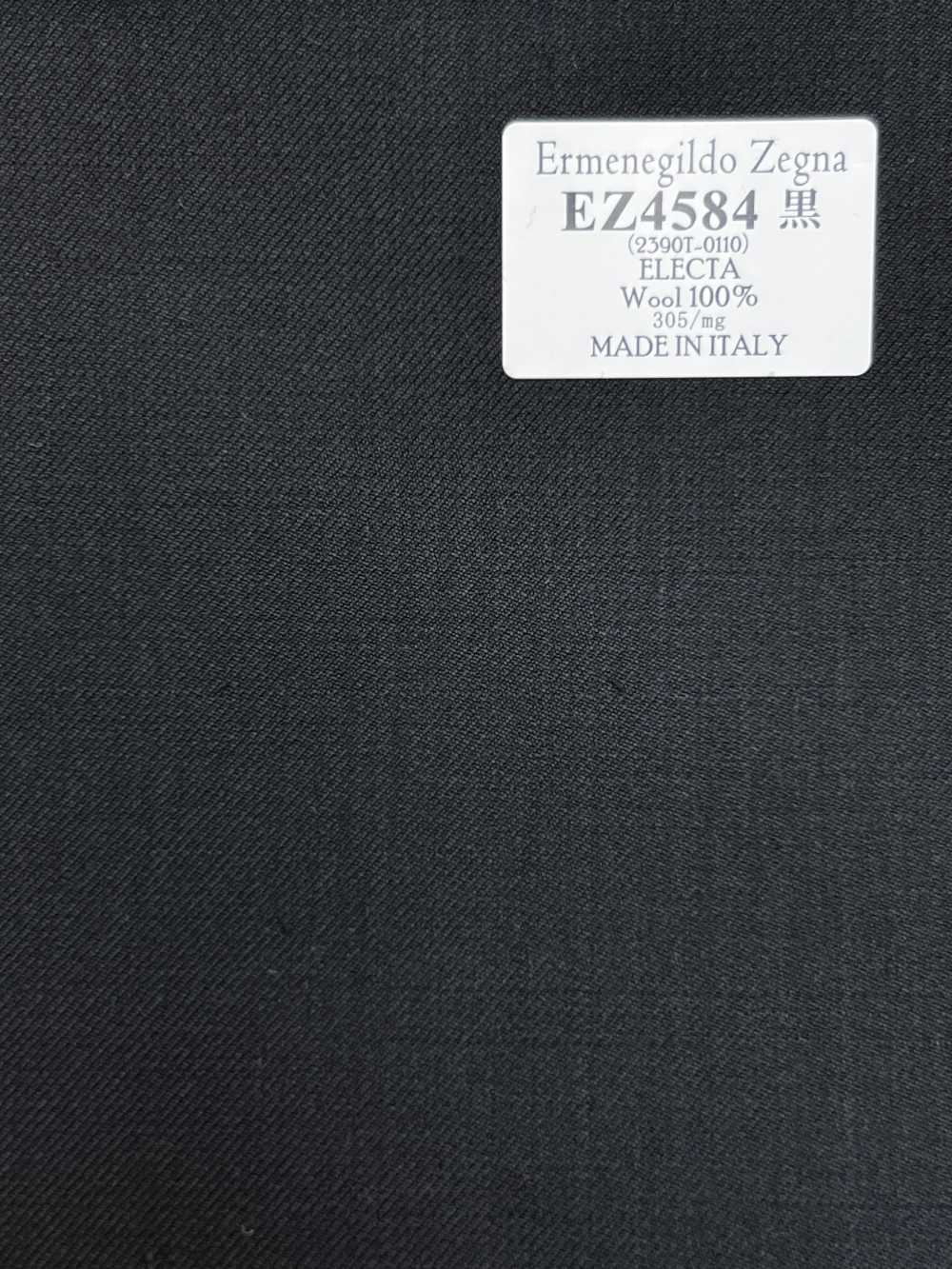 EZ4584 Ermenegildo Zegna ELECTA đen vải trơn không hoạ tiết[Vải] Hosoi Shoji Co., Ltd.