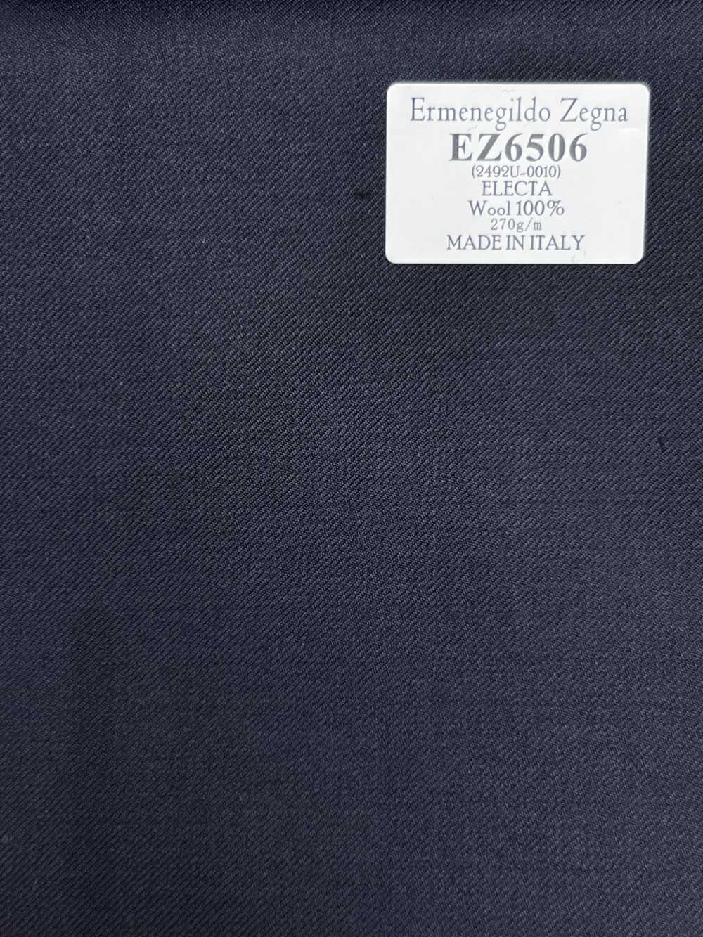 EZ6506 Ermenegildo Zegna ELECTA xanh navy đậm vải trơn không hoạ tiết[Vải] Hosoi Shoji Co., Ltd.