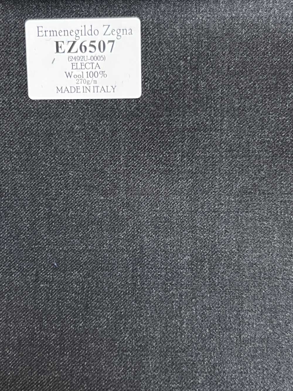 EZ6507 Ermenegildo Zegna ELECTA xám đậm vải trơn không hoạ tiết[Vải] Hosoi Shoji Co., Ltd.