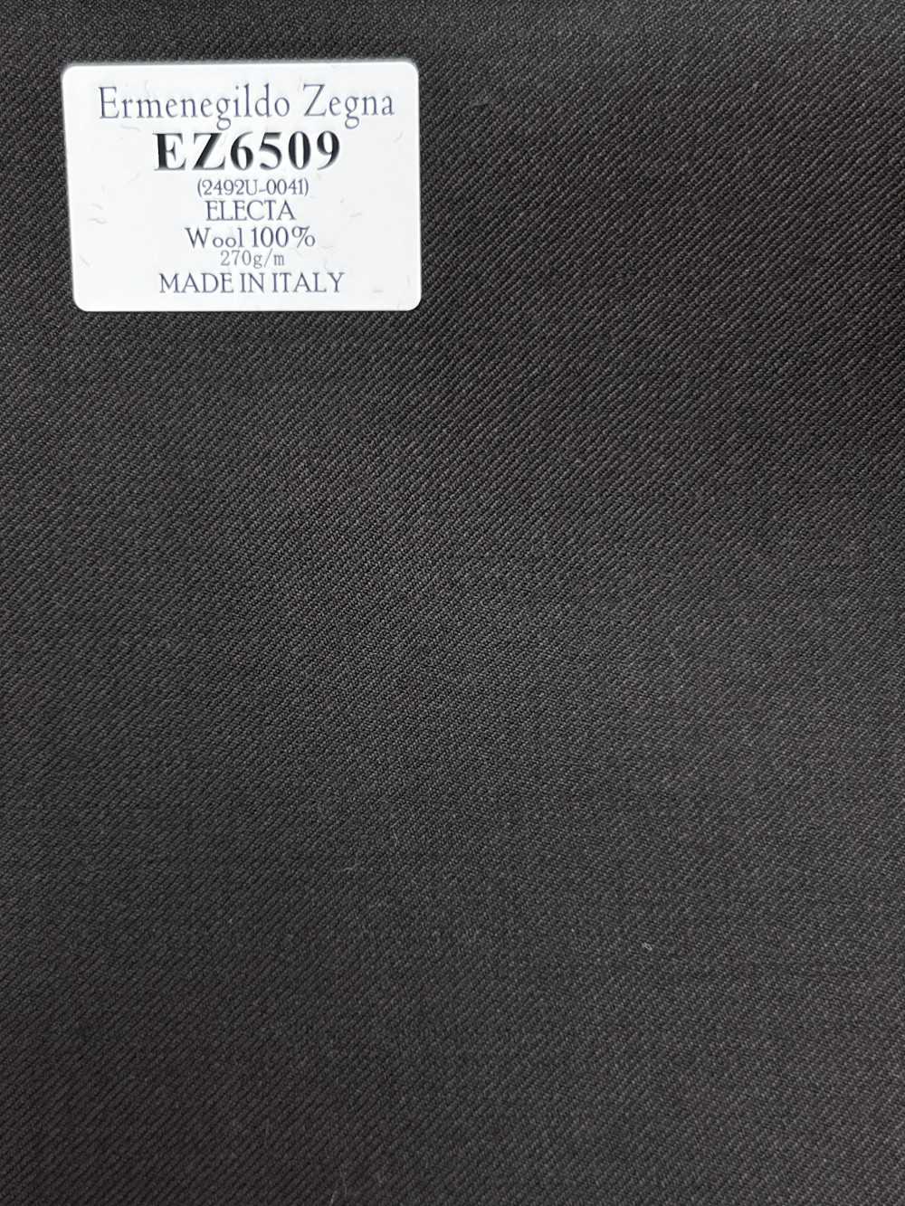 EZ6509 Ermenegildo Zegna ELECTA màu nâu vải trơn không hoạ tiết[Vải] Hosoi Shoji Co., Ltd.