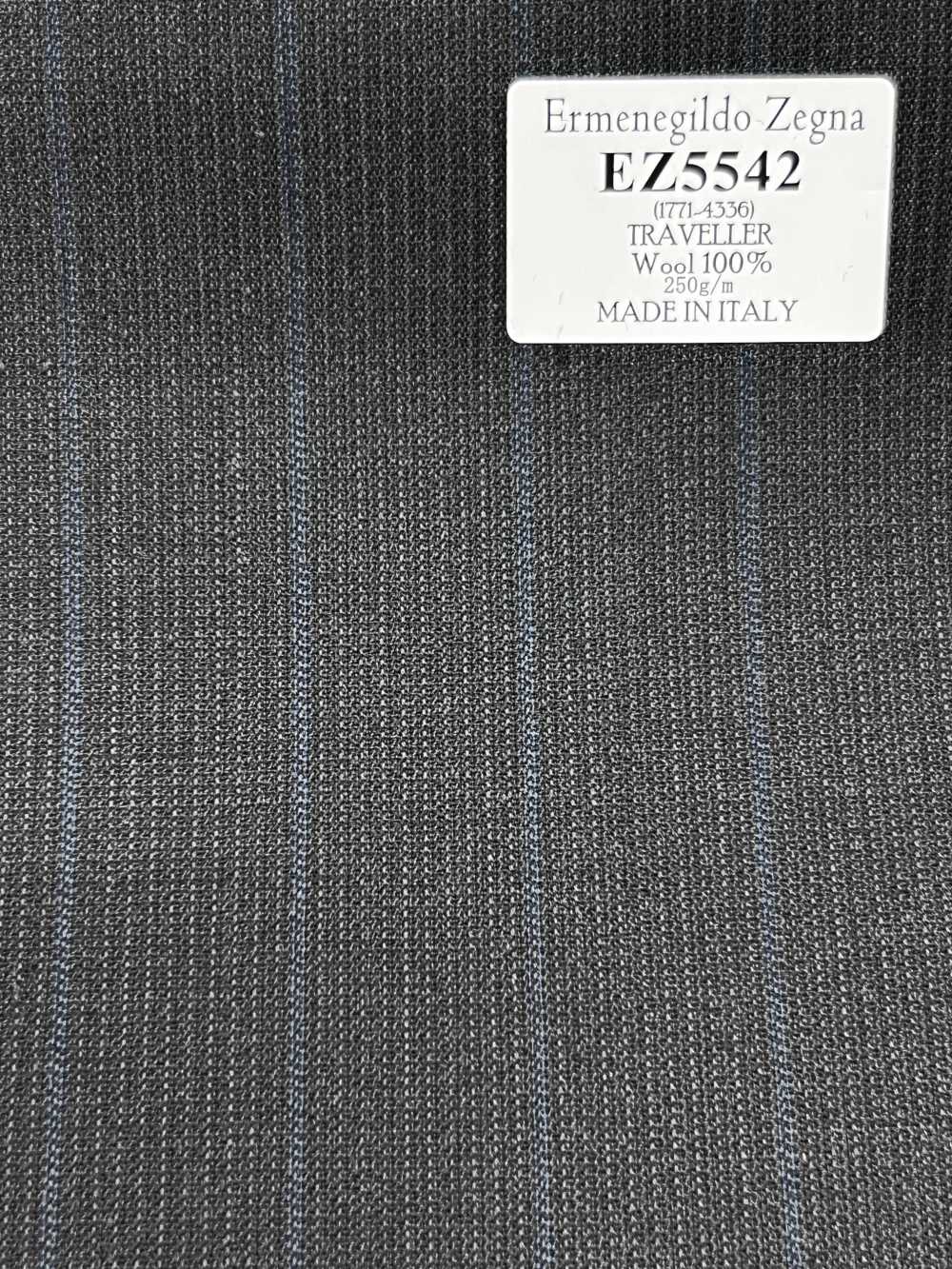 EZ5542 Ermenegildo Zegna TRAVELLER xám×xanh da trời nhạt kẻ sọc[Vải] Hosoi Shoji Co., Ltd.