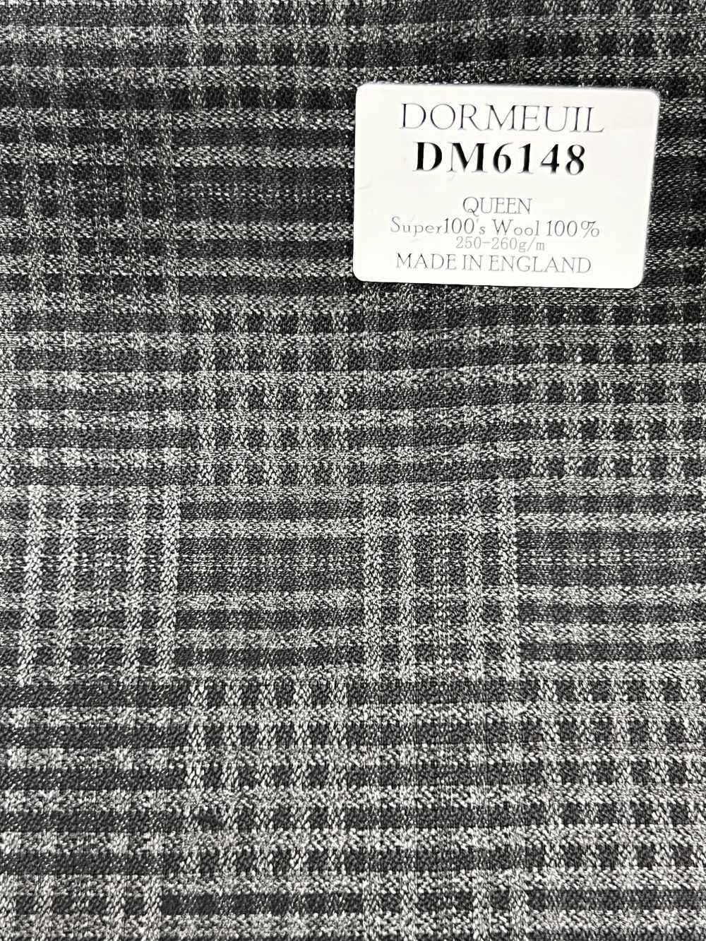 DM6148 DORMEUIL QUEEN Super100's màu xám kẻ caro[Vải] Hosoi Shoji Co., Ltd.