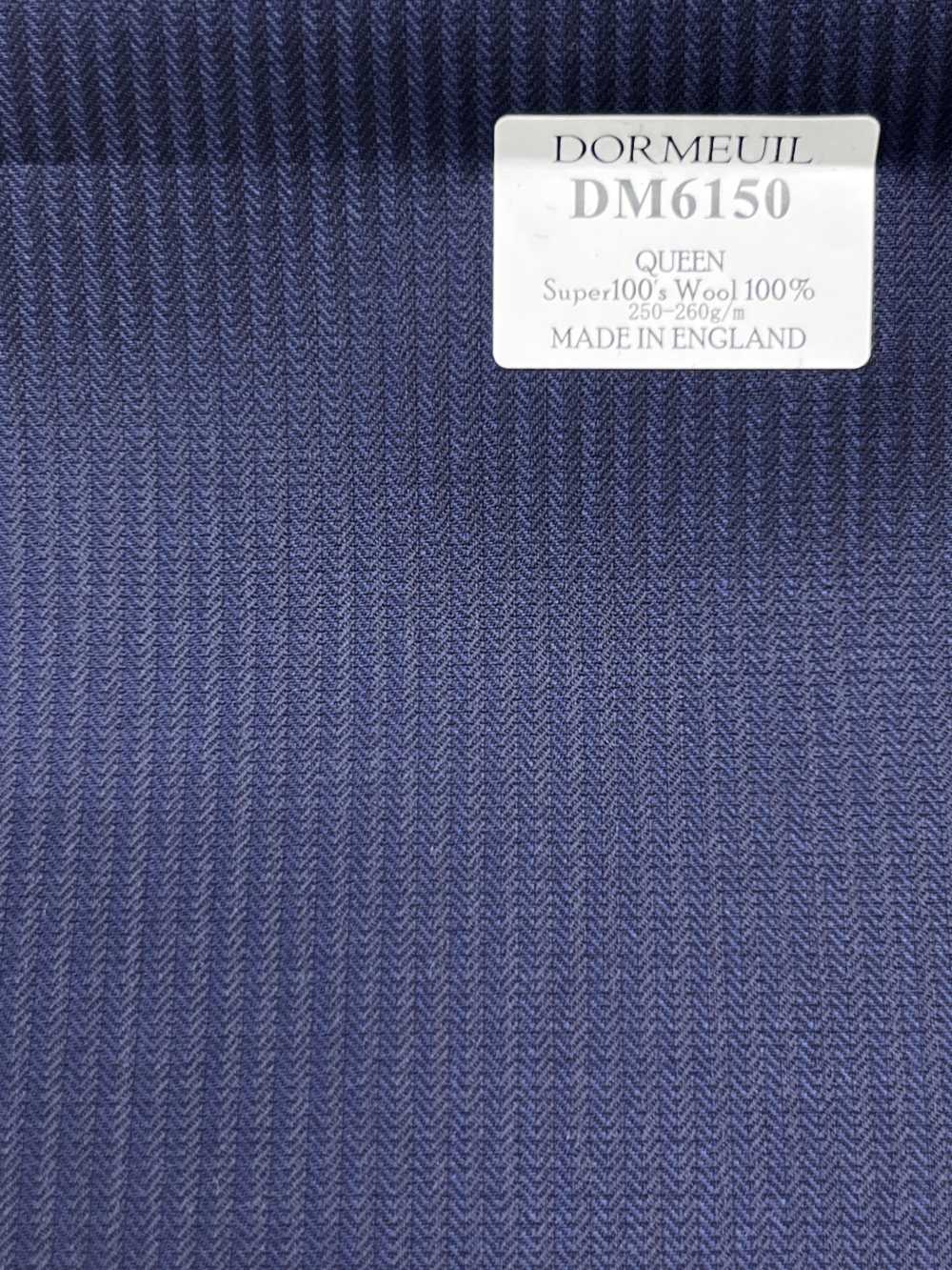 DM6150 DORMEUIL QUEEN Super100's xanh navy kẻ sọc[Vải] Hosoi Shoji Co., Ltd.