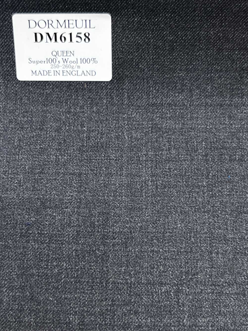 DM6158 DORMEUIL QUEEN Super100's xám vải trơn không hoạ tiết[Vải] Hosoi Shoji Co., Ltd.