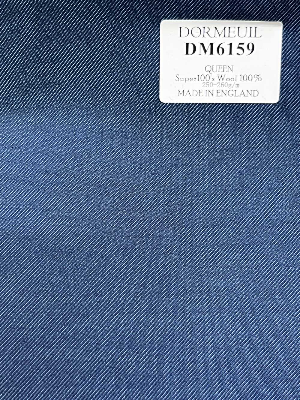 DM6159 DORMEUIL QUEEN Super100's màu xanh dương vải trơn không hoạ tiết[Vải] Hosoi Shoji Co., Ltd.