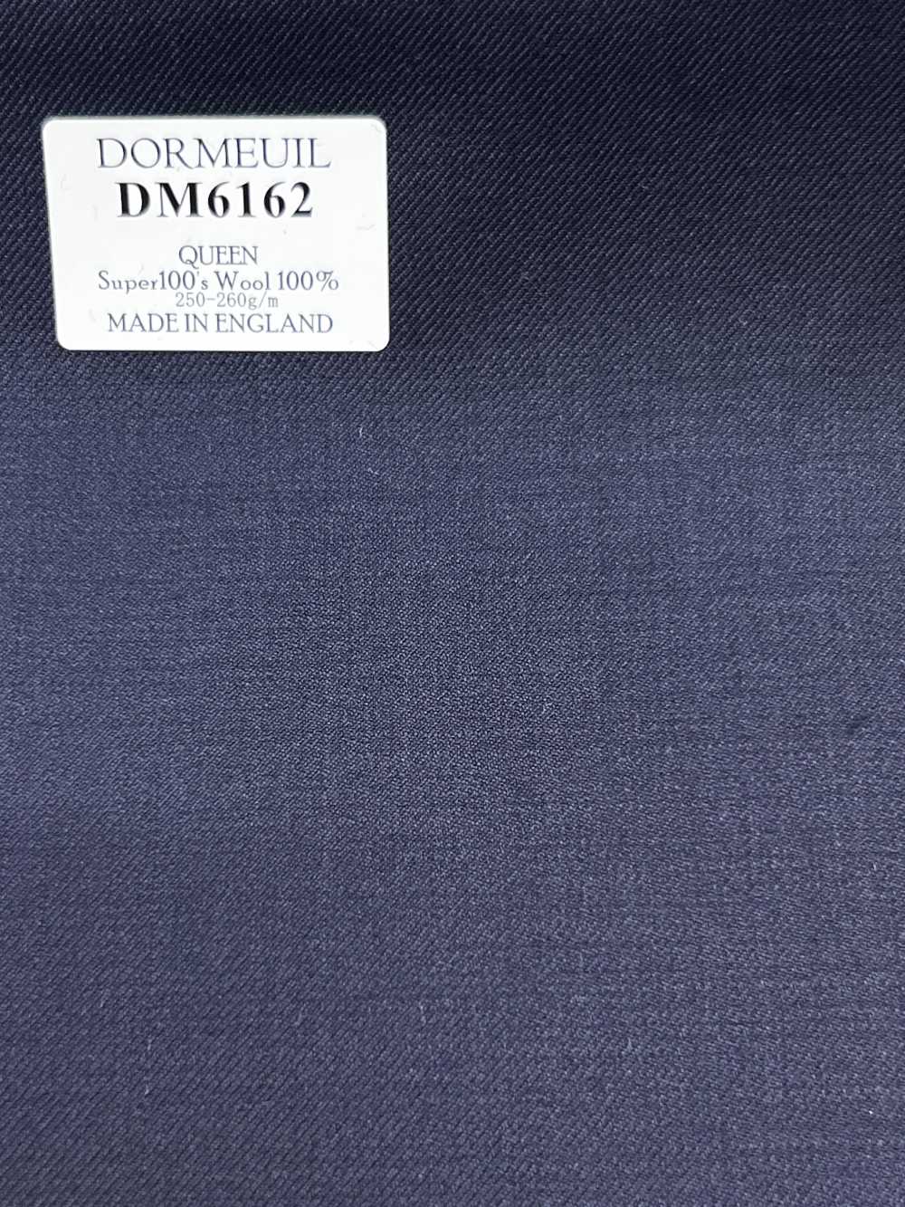 DM6162 DORMEUIL QUEEN Super100's màu xanh navy, vải trơn không hoạ tiết[Vải] Hosoi Shoji Co., Ltd.