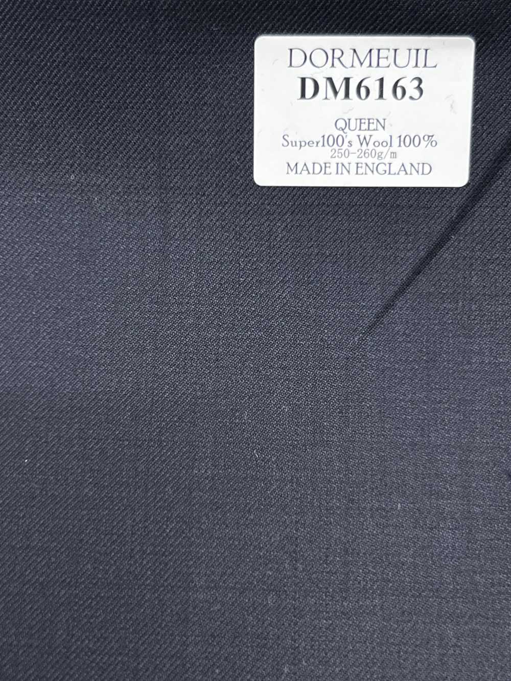 DM6163 DORMEUIL QUEEN Super100's xanh navy đậm vải trơn không hoạ tiết[Vải] Hosoi Shoji Co., Ltd.