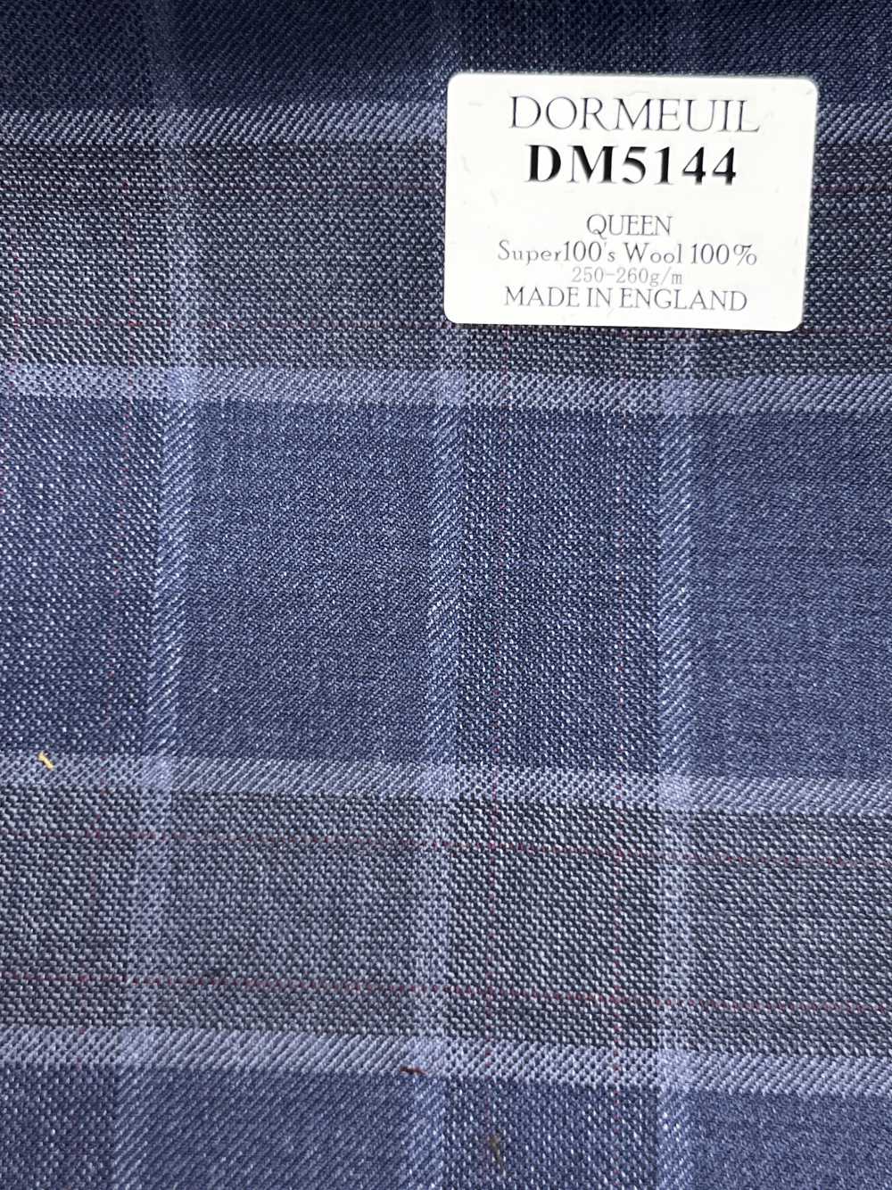 DM5144 DORMEUIL QUEEN Super100's xanh navy kẻ caro[Vải] Hosoi Shoji Co., Ltd.