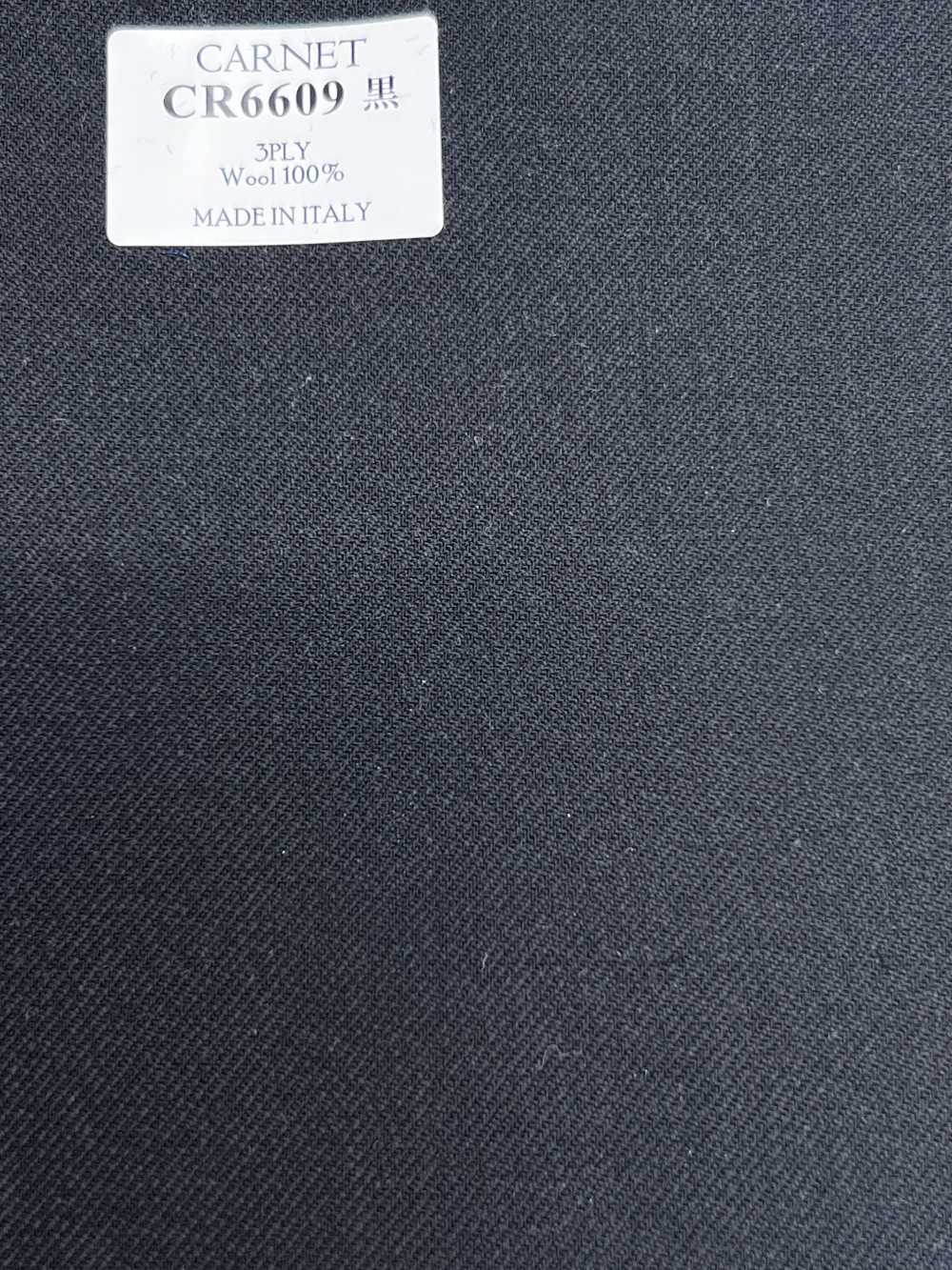 CR6609 CARNET 3PLY đen vải trơn không hoạ tiết[Vải] Hosoi Shoji Co., Ltd.