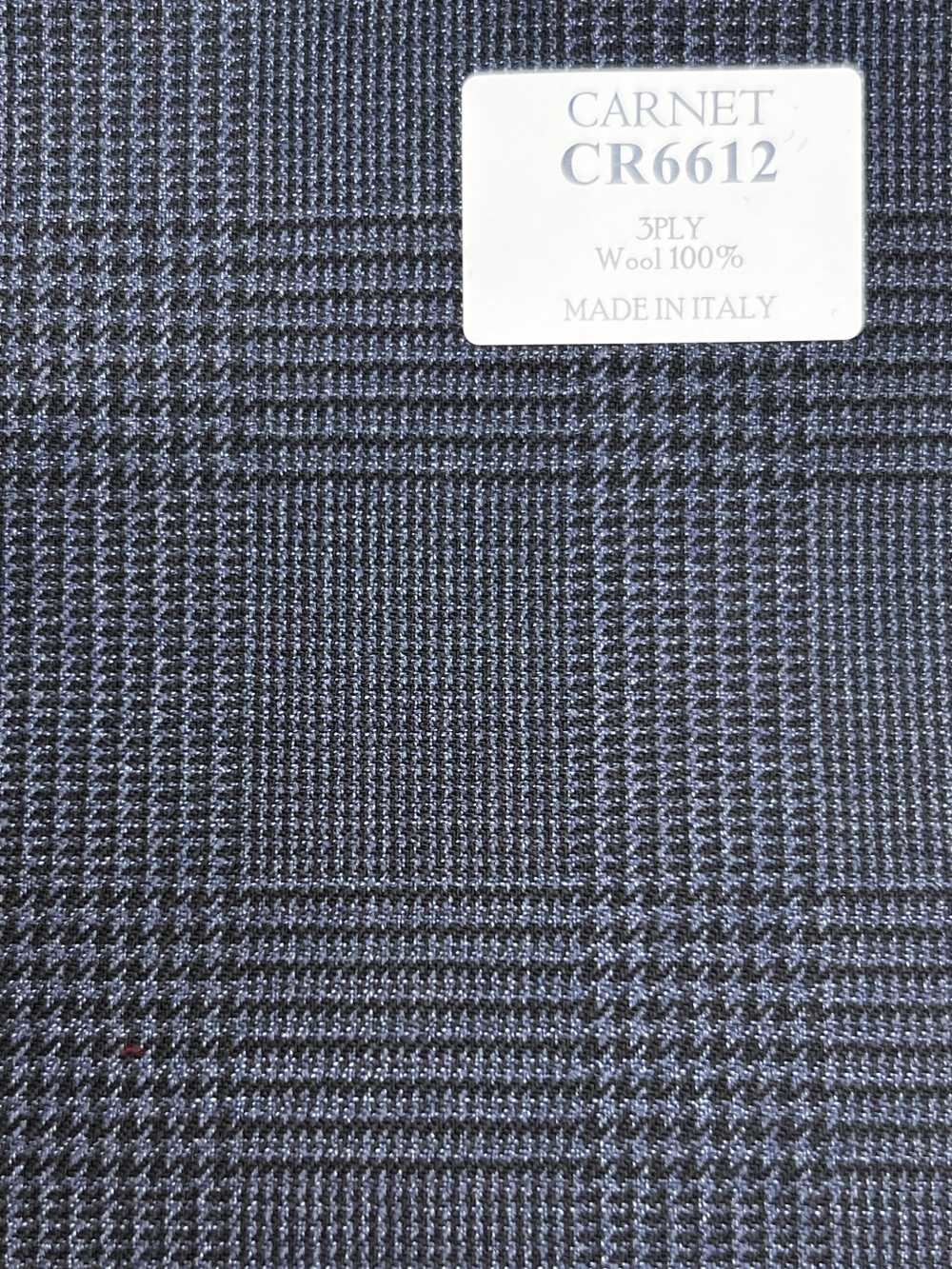 CR6612 CARNET 3PLY xanh hải quân kẻ caro Glen[Vải] Hosoi Shoji Co., Ltd.