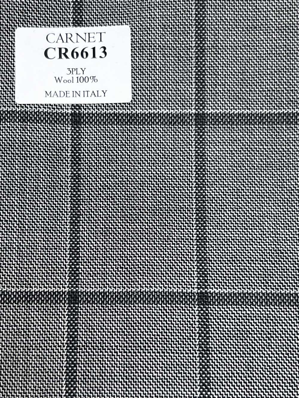 CR6613 CARNET 3PLY xám nhạt kẻ caro[Vải] Hosoi Shoji Co., Ltd.