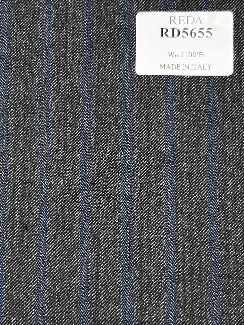RD5655 REDA kẻ sọc xám × xanh dương[Vải] Hosoi Shoji Co., Ltd.
