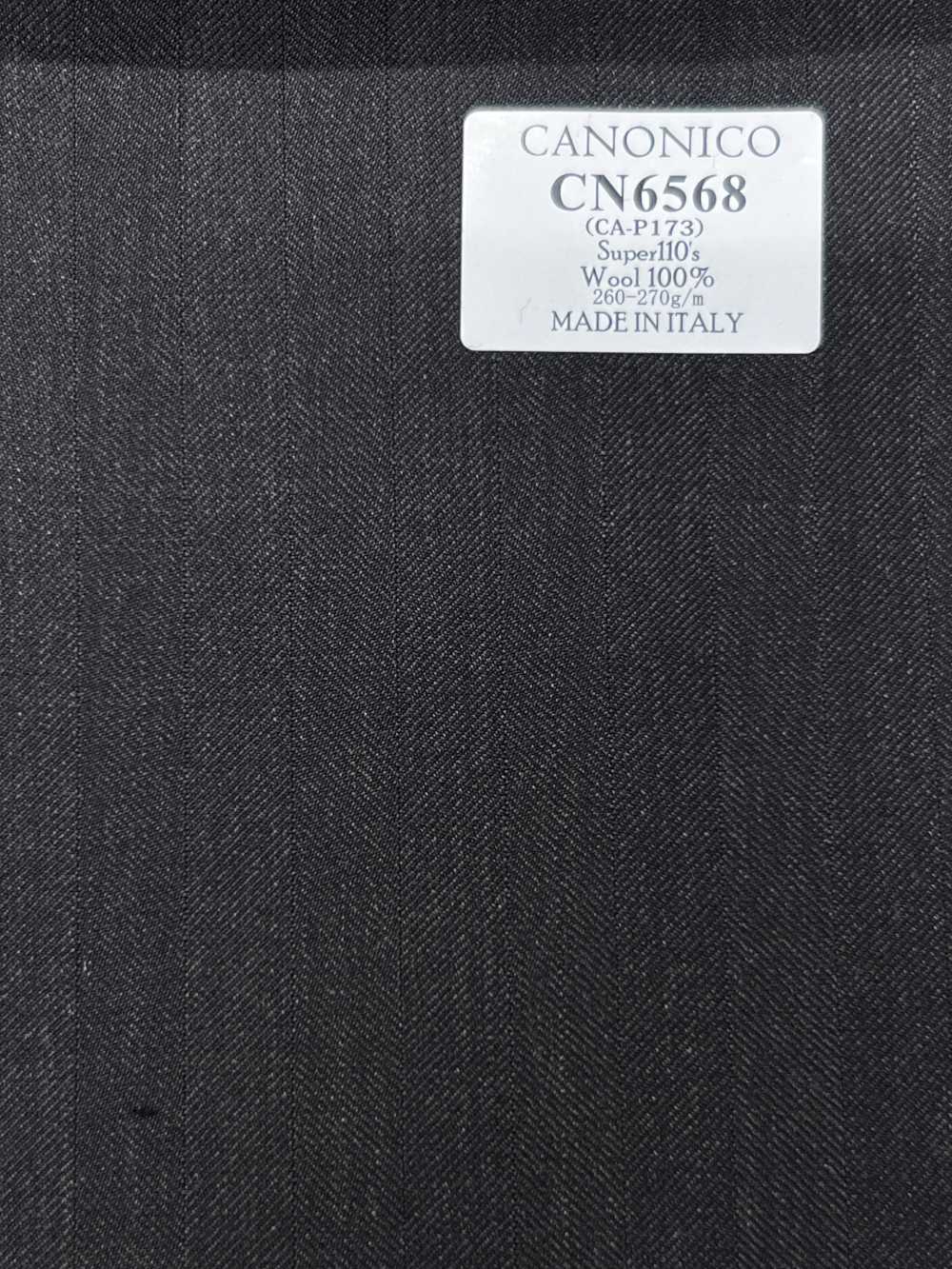 CN6568 CANONICO Super110's nâu đậm kẻ sọc[Vải] Hosoi Shoji Co., Ltd.
