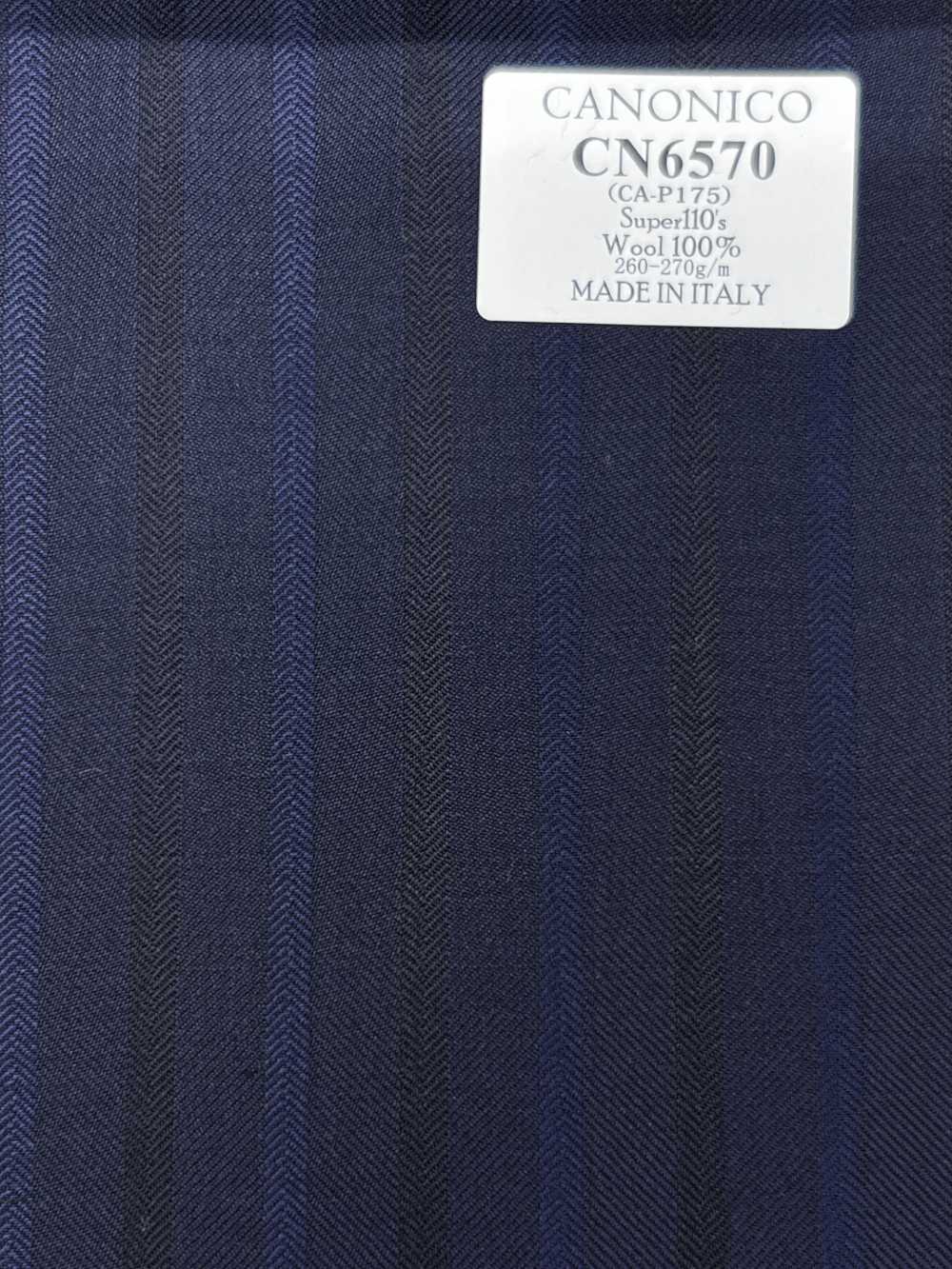 CN6570 CANONICO Super110's xanh navy kẻ sọc[Vải] Hosoi Shoji Co., Ltd.