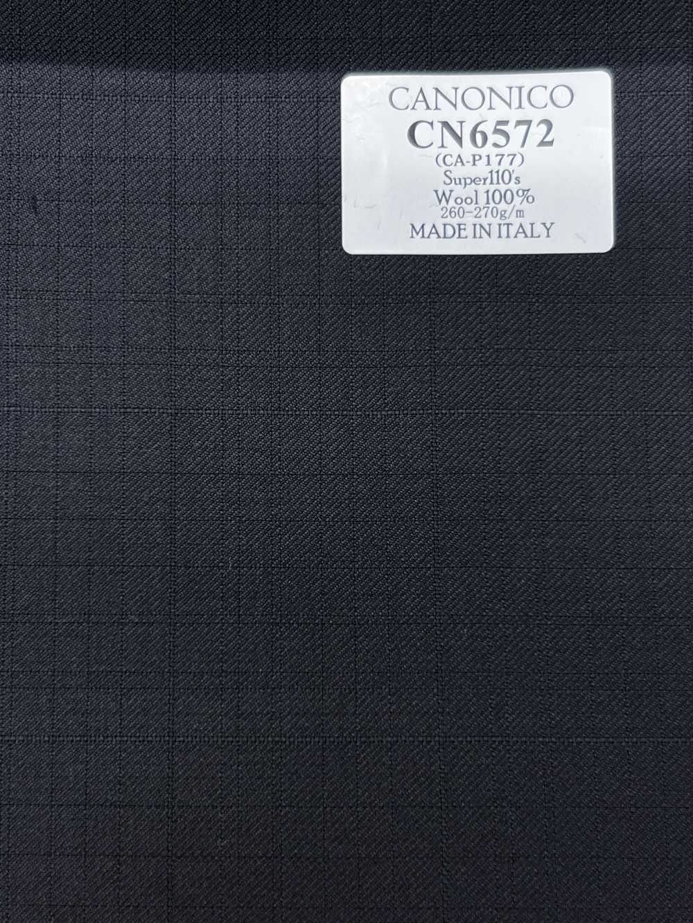 CN6572 CANONICO Super110's đen kẻ caro[Vải] Hosoi Shoji Co., Ltd.