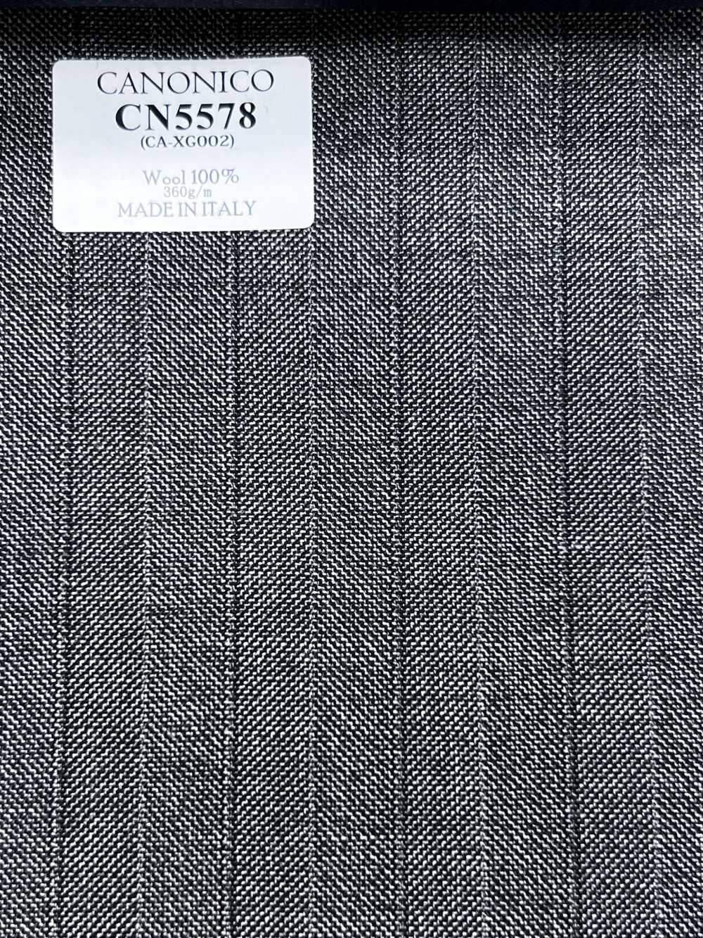 CN5578 CANONICO Super110's xám kẻ sọc[Vải] Hosoi Shoji Co., Ltd.