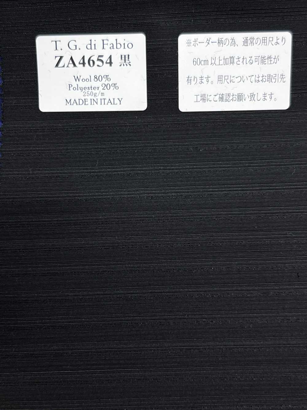 ZA4654 T.G.di Fabio sọc ngang đen[Vải] Hosoi Shoji Co., Ltd.
