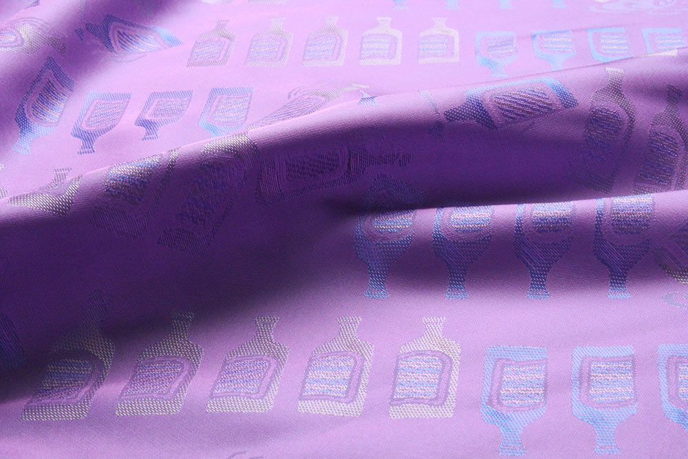 KS1009 [Giá đặc Biệt] Vải Lót, Sản Xuất Tại Fujiyoshida, Họa Tiết Chai Rượu