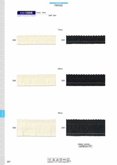 117-1345 Dây Dải Tua Rua Cotton Mercer Hóa