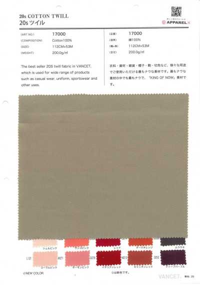 17000 Twill 20s