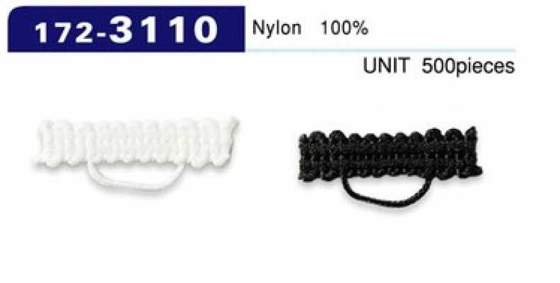 172-3110 Dây Cài Khuy Kiểu Dây Bện, Ngang Dài 25mm (Số Lượng 500)