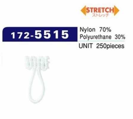 172-5515 Dây Cài Khuy Loại Spandex Cỡ Trung (Số Lượng 250) Dài 20mm × Rộng 10mm