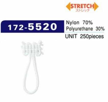 172-5520 Dây Cài Khuy Loại Spandex Cỡ Lớn (Số Lượng 250) Dọc 26mm × Ngang 10mm