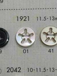 1921 NÚT DAIYA Cúc Polyester 5 Vỏ Trai/sò/xà Cừ DAIYA BUTTON Ảnh phụ