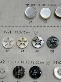 1921 NÚT DAIYA Cúc Polyester 5 Vỏ Trai/sò/xà Cừ DAIYA BUTTON Ảnh phụ