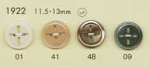 1922 Cúc Polyester Giả Xà Cừ 4 Lỗ Biến Tấu DAIYA BUTTONS