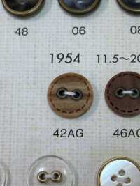 1954 Cúc 2 Lỗ Màu Tự Nhiên DAIYA BUTTON Ảnh phụ