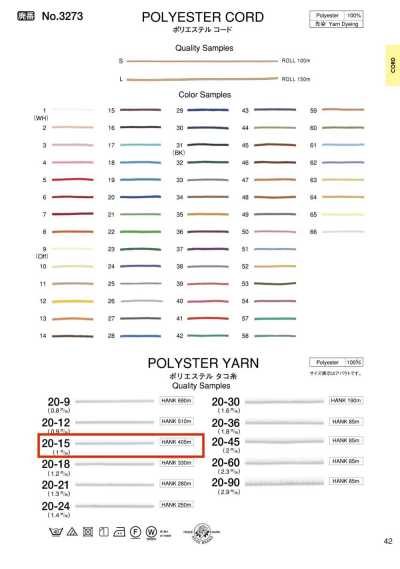 20-15 Chỉ Polyester
