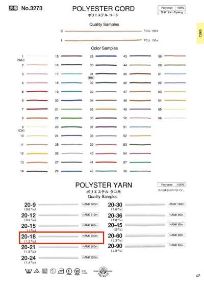20-18 Chỉ Polyester