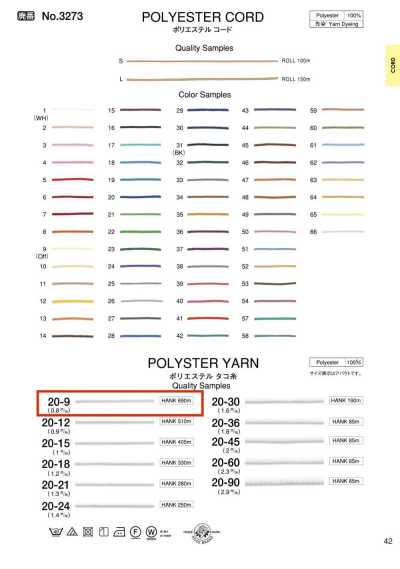 20-9 Chỉ Polyester