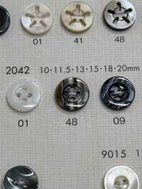 2042 NÚT DAIYA Cúc Polyester Giống Vỏ Trai/sò/xà Cừ DAIYA BUTTON Ảnh phụ
