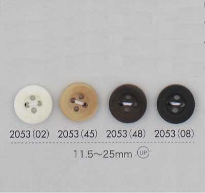 2053 Cúc 4 Lỗ Có Viền Bằng Nhựa Resin Polyester