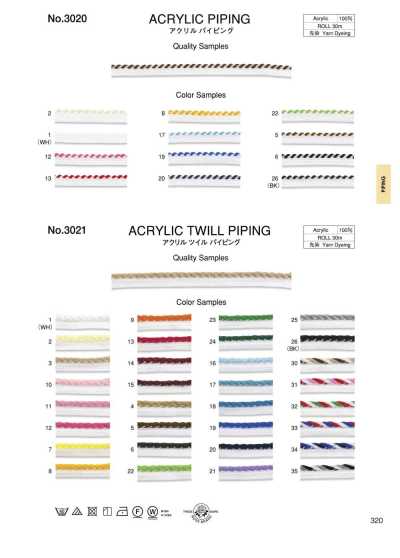 3020 Dây Viền ống Acrylic Khoảng 7MM