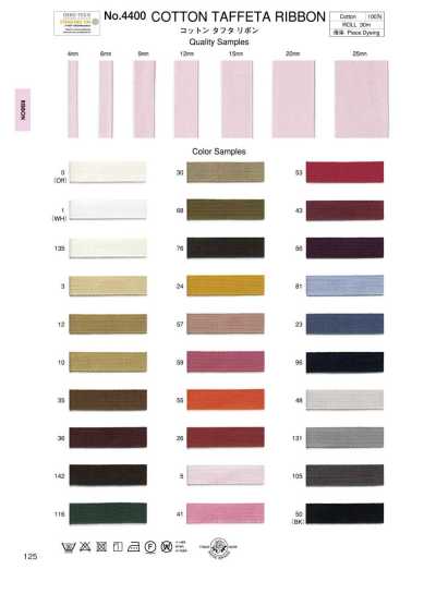 4400 Ruy Băng Lụa Taffeta Cotton